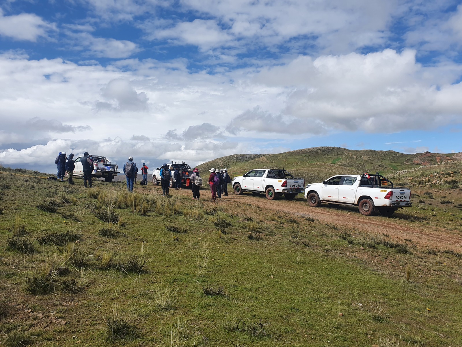 Servicios prestados en el levantamiento del EIA, AMBIENTAL/SOCIAL del proyecto de ampliación de la carretera Saytococha - Sandía (Puno)